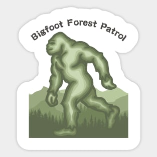 Bigfoot Forest Patrol Sticker